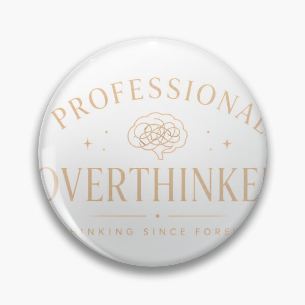 Item preview, Professional Overthinker | Minimalist Typography Design designed and sold by CalmMandala.