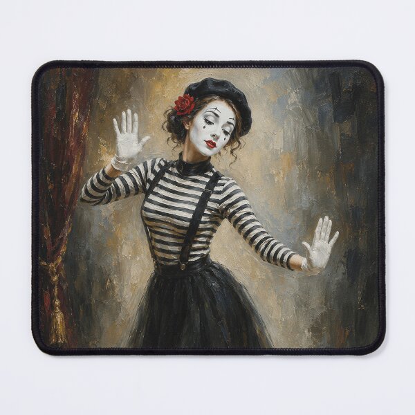Item preview, Female mime performer painting. designed and sold by GalleryKauffeld.