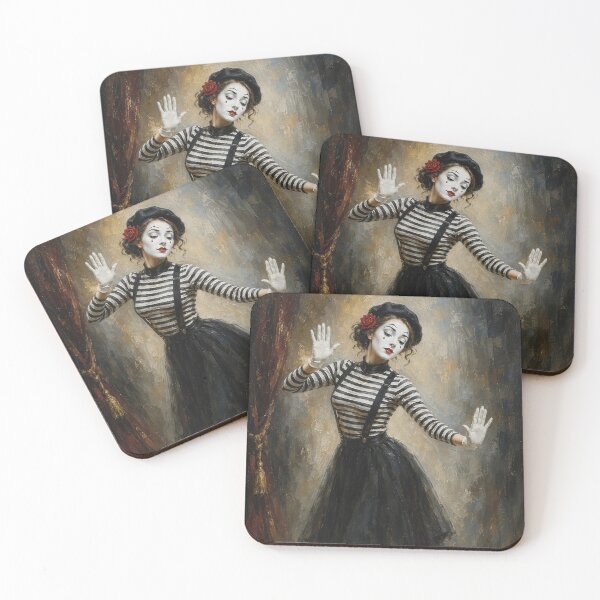 Item preview, Female mime performer painting. designed and sold by GalleryKauffeld.