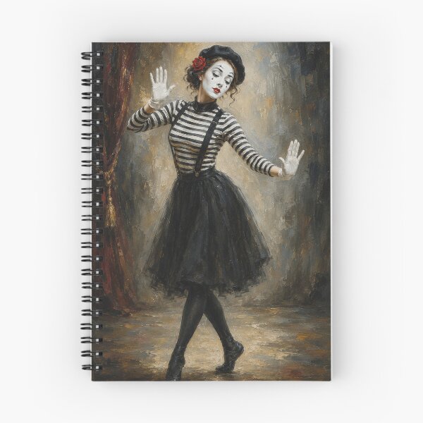 Item preview, Female mime performer painting. designed and sold by GalleryKauffeld.