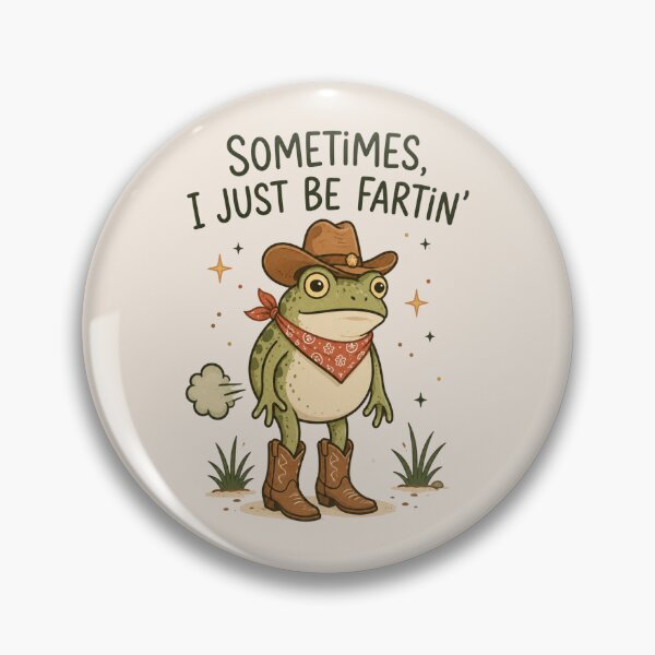 Item preview, Sometimes I Just Be Fartin', Funny Western Cowboy Frog designed and sold by Quiajia.