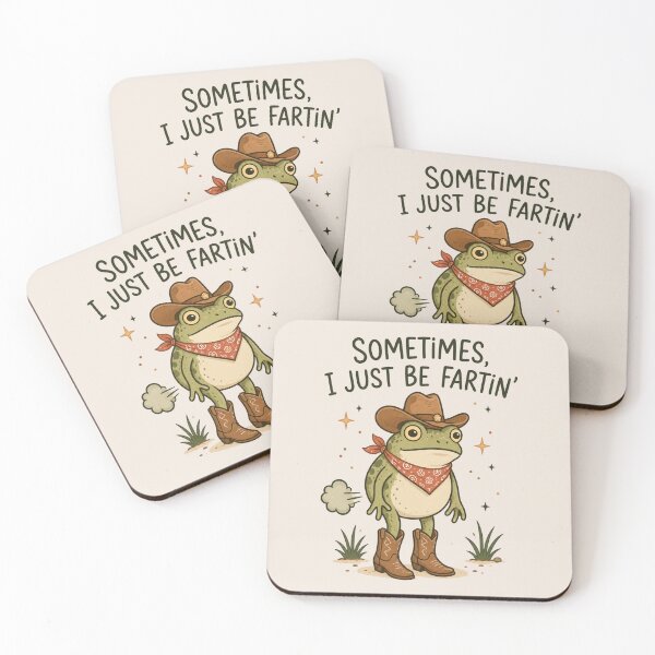 Item preview, Sometimes I Just Be Fartin', Funny Western Cowboy Frog designed and sold by Quiajia.
