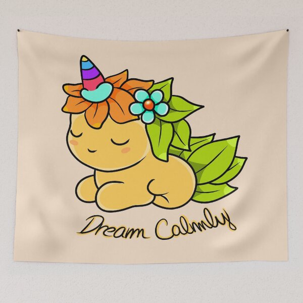 Item preview, Dream Calmly Magic Unicorn designed and sold by Phyllya Design.