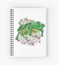 Tortoise with Two Heads and Strawberries Spiral Notebook