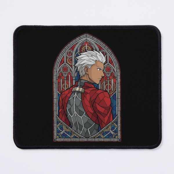 Item preview, Archer Fate Stay Night Red Gothic Stained Glass designed and sold by mildaclairmo.