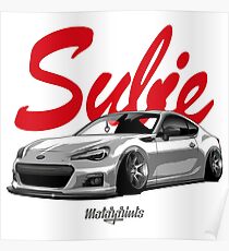 Subie (white) Poster