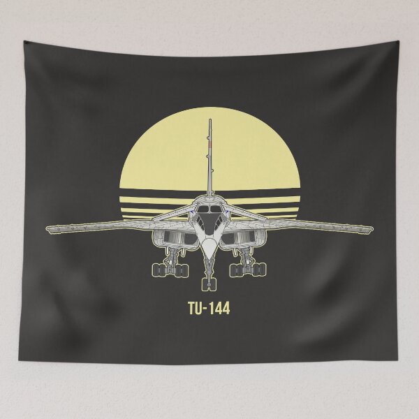 Item preview, Supersonic Tu-144 Passenger Jet Front View Vector designed and sold by FAawRay.