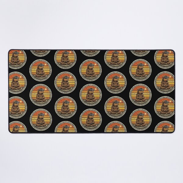 Item preview, Retro Meditating VR Capybara Monk Vintage Badge designed and sold by DuckOddity.