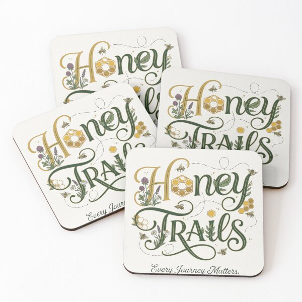 Item preview, Honey Trails Typography Artwork designed and sold by Amr Darwish Graphic designer.
