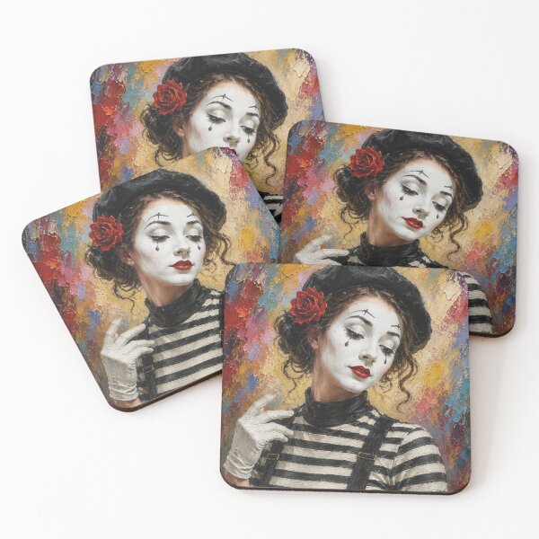 Item preview, Mime performer painting. designed and sold by GalleryKauffeld.