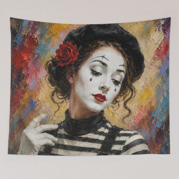Item preview, Mime performer painting. designed and sold by GalleryKauffeld.