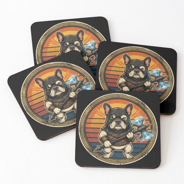 Item preview, Retro Executioner French Bulldog Vintage Badge designed and sold by DuckOddity.