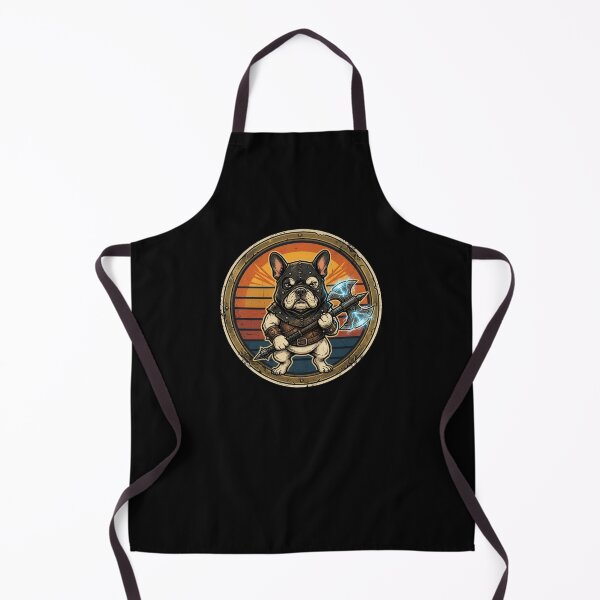 Item preview, Retro Executioner French Bulldog Vintage Badge designed and sold by DuckOddity.