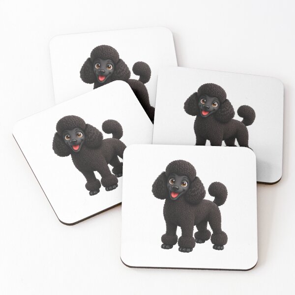Item preview, Cute Black Poodle Puppy Illustration  designed and sold by BackgroundND.