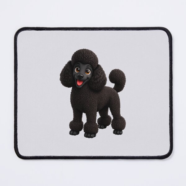 Item preview, Cute Black Poodle Puppy Illustration designed and sold by BackgroundND.