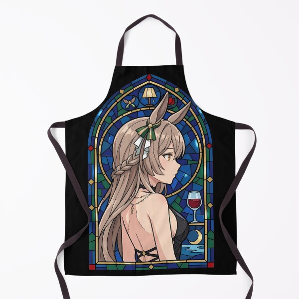 Item preview, Satono Diamond Uma Musume Night Lounge Stained Glass Portrait designed and sold by mildaclairmo.
