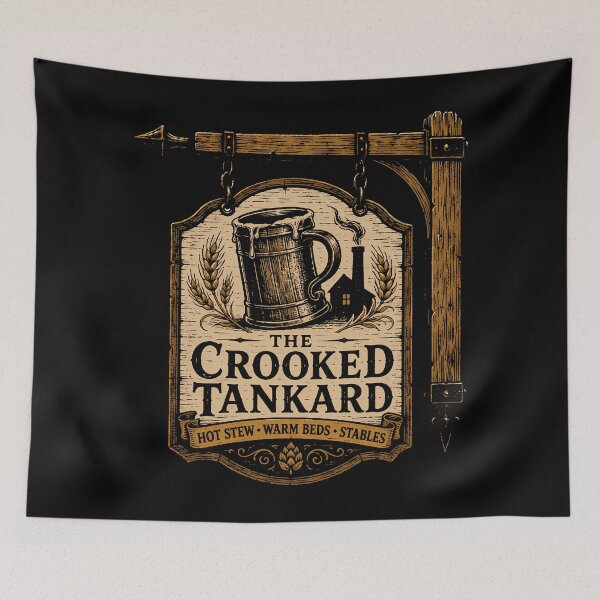 Item preview, The Crooked Tankard Travelers Inn Sign designed and sold by agearb.