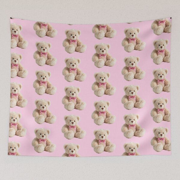 Item preview, Cute Teddy Bear with Pink Bow designed and sold by jianina-alondra.