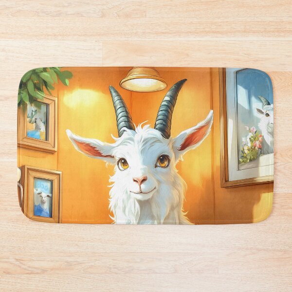 Item preview, Goat Bathroom Newspaper Reader Farm Animal Kawaii Humor designed and sold by mildaclairmo.