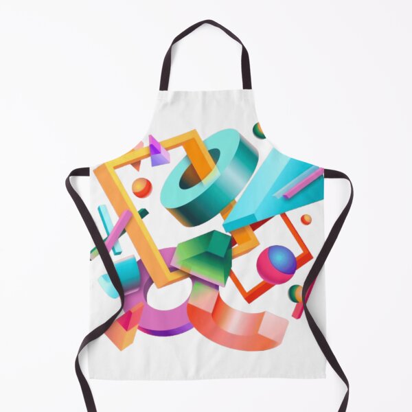 Item preview, Colorful 3D Memphis Geometric Abstract designed and sold by ArhaanFashions.
