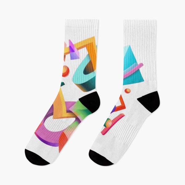 Item preview, Colorful 3D Memphis Geometric Abstract designed and sold by ArhaanFashions.