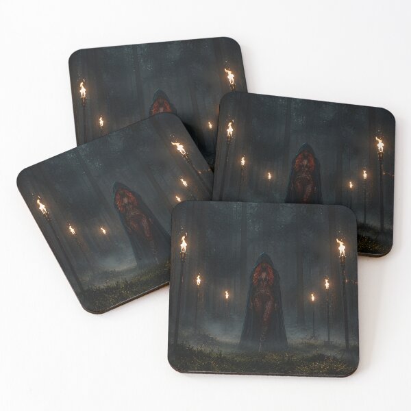 Item preview, Solitary Witch in Dark Forest Fantasy Art designed and sold by Vaelia.