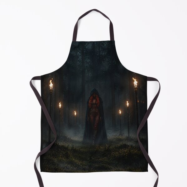 Item preview, Solitary Witch in Dark Forest Fantasy Art designed and sold by Vaelia.
