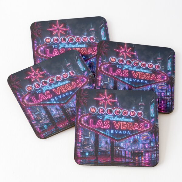 Item preview,  Las Vegas 2150 Cyberpunk | Neon Atlas | Futuristic Neon Wall Art | Sci-Fi Cityscape designed and sold by NSAstore.