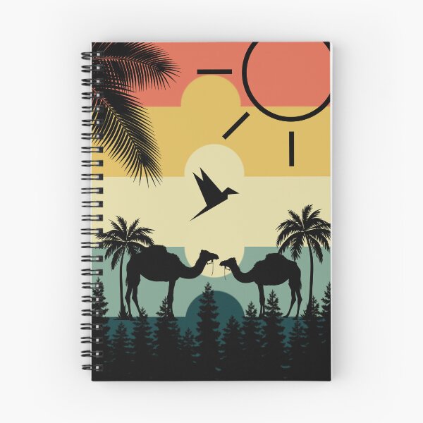 Item preview, Retro Camel Desert Sunset Silhouette designed and sold by ShabanMerch.
