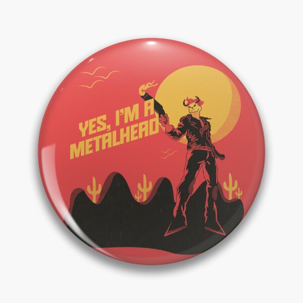 Item preview, Yes I'm a Metalhead Alternative Desert Illustration designed and sold by beboplab.