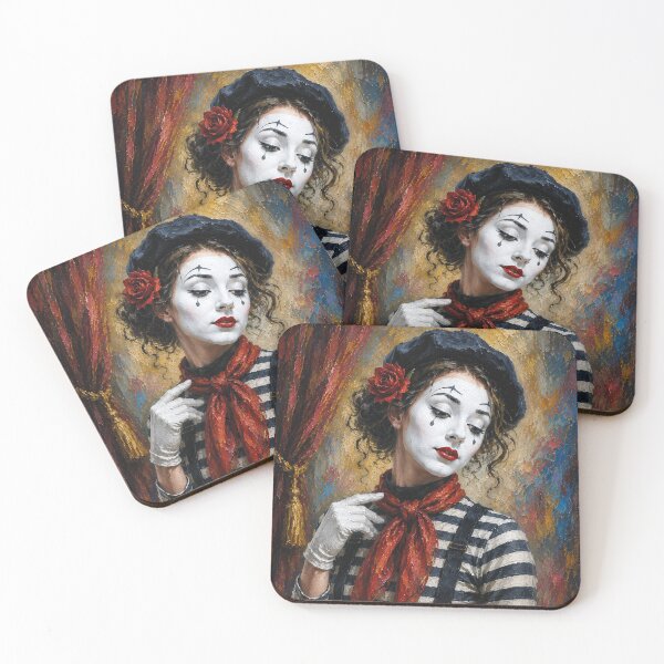 Item preview, Mime performer painting. designed and sold by GalleryKauffeld.