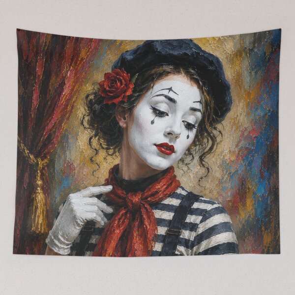 Item preview, Mime performer painting. designed and sold by GalleryKauffeld.