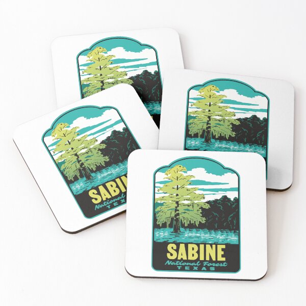 Item preview, Toledo Bend Reservoir Sabine National Forest Retro Poster designed and sold by HalpinDesign.