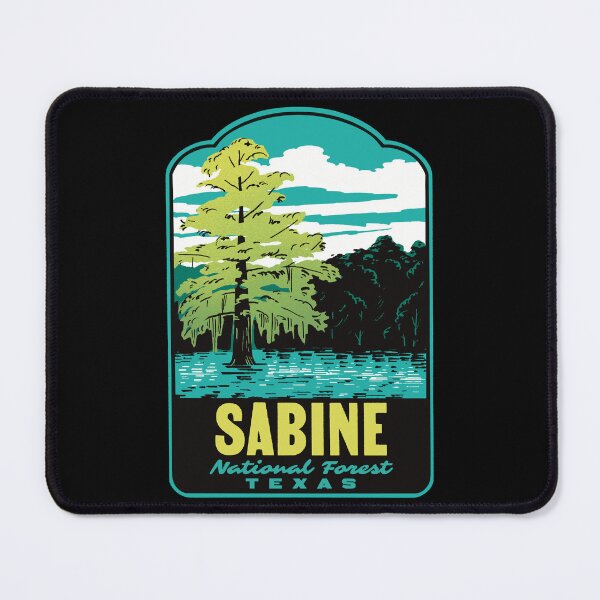Item preview, Toledo Bend Reservoir Sabine National Forest Retro Poster designed and sold by HalpinDesign.