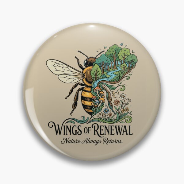 Item preview, Wings of Renewal Bee Artwork designed and sold by Amr Darwish Graphic designer.