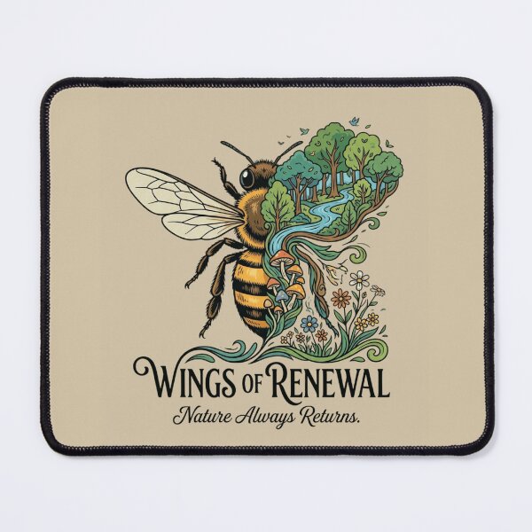 Item preview, Wings of Renewal Bee Artwork designed and sold by Amr Darwish Graphic designer.