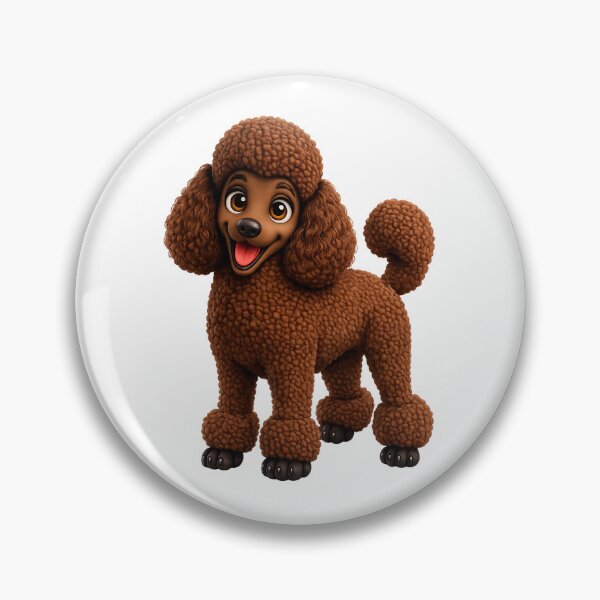 Item preview, Cute Copper Brown Poodle Puppy Illustration  designed and sold by BackgroundND.