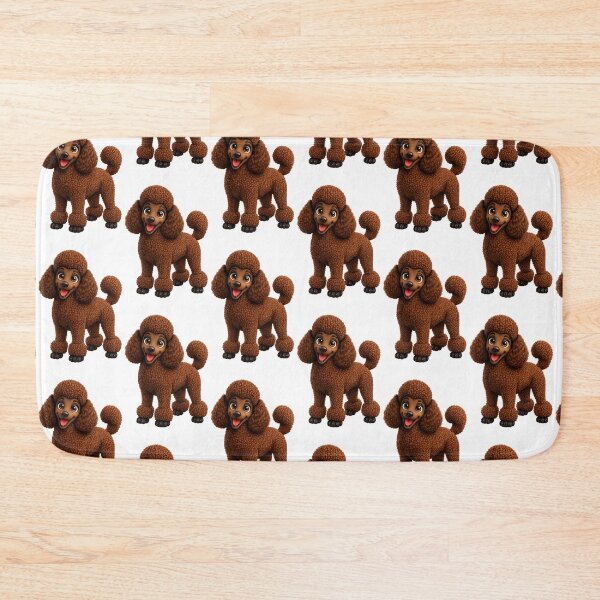 Item preview, Cute Copper Brown Poodle Puppy Illustration  designed and sold by BackgroundND.