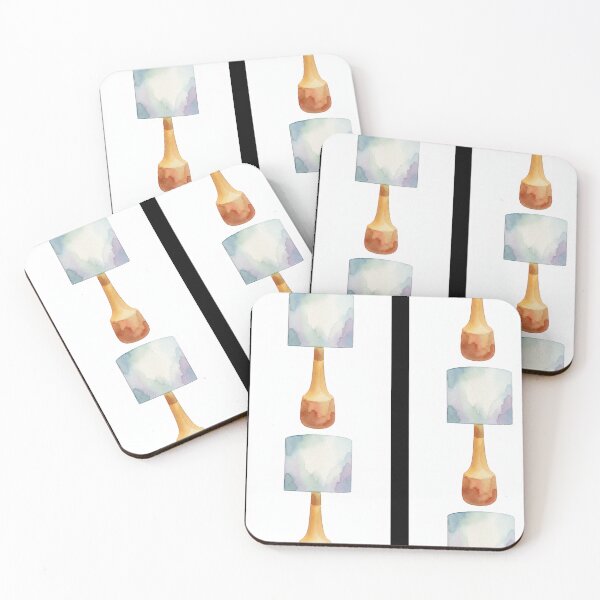 Item preview, Watercolor Table Lamp Art Print designed and sold by KaleChub.