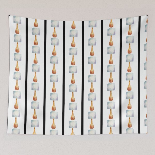 Item preview, Watercolor Table Lamp Art Print designed and sold by KaleChub.