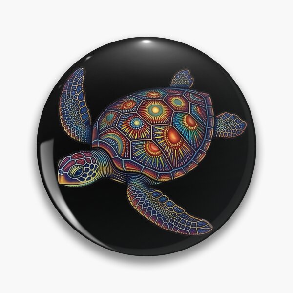 Item preview, Decorative Sea Turtle | Ocean Zentangle Art Collection designed and sold by Zaru Art Studio.