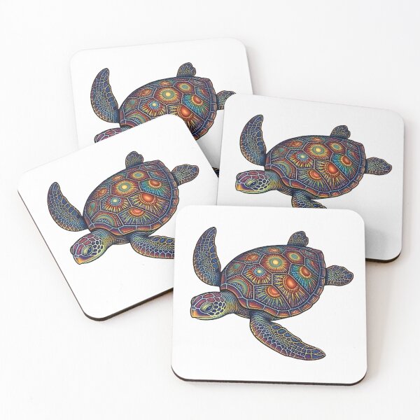 Item preview, Decorative Sea Turtle | Ocean Zentangle Art Collection designed and sold by Zaru Art Studio.