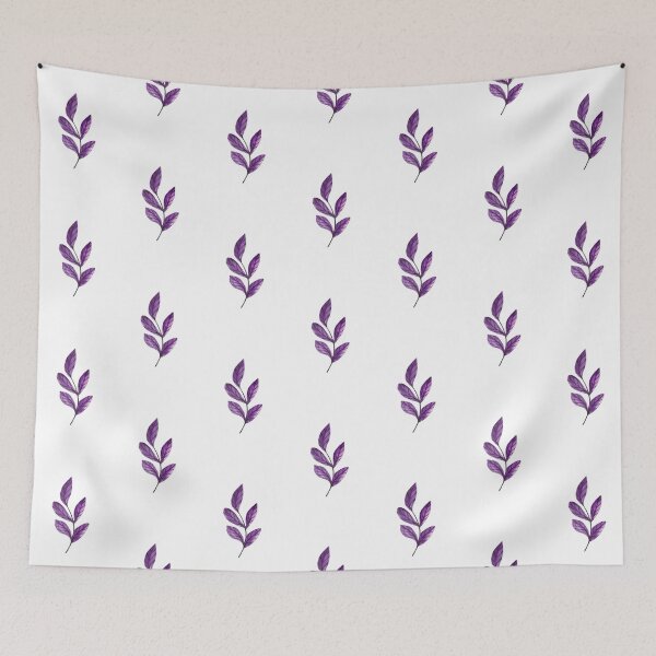 Item preview, Purple Watercolor Leaves | Minimal Botanical Nature Illustration designed and sold by MysticPurpleHue.