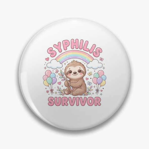 Item preview, Sloth Syphilis survivor funny gag adult humor novelty  designed and sold by CheeseBlueprint.
