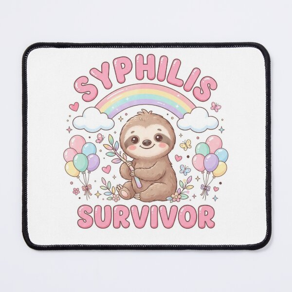 Item preview, Sloth Syphilis survivor funny gag adult humor novelty designed and sold by CheeseBlueprint.