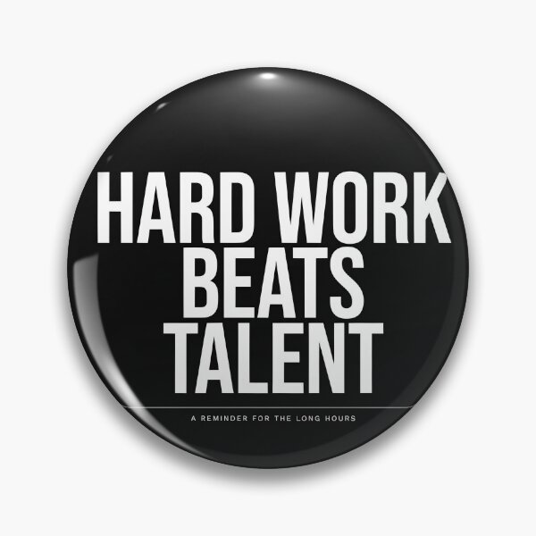 Artikelvorschau, Harte Arbeit schlägt Talent – Motivationsposter entworfen und verkauft von Whoopau.