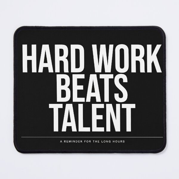 Item preview, Hard Work Beats Talent Motivational Poster designed and sold by Whoopau.