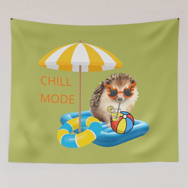 Item preview, Chill Mode Hedgehog designed and sold by DidiDesignShop.