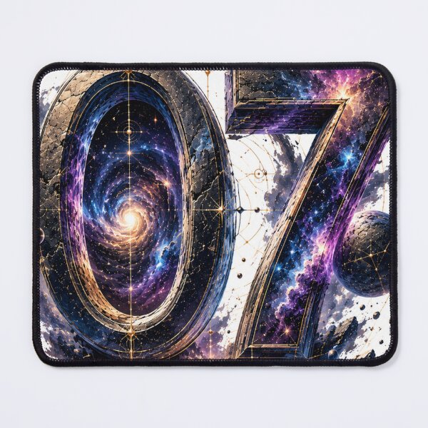 Item preview, 07 Cosmic Awakening Celestial Portal Vintage Sci-Fi Fantasy Number Art T-Shirt designed and sold by TeeVibeHaus.