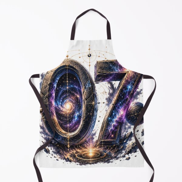 Item preview, 07 Cosmic Awakening Celestial Portal Vintage Sci-Fi Fantasy Number Art T-Shirt designed and sold by TeeVibeHaus.